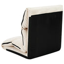 vidaXL krémszínű összecsukható mikroszálas padlómatrac