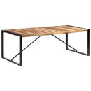 vidaXL tömör fa étkezőasztal 220 x 100 x 75 cm