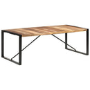 vidaXL tömör fa étkezőasztal 220 x 100 x 75 cm