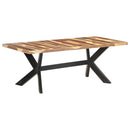 vidaXL tömör fa étkezőasztal mézszínű felülettel 200 x 100 x 75 cm