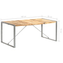 vidaXL tömör nyers mangófa étkezőasztal 180 x 90 x 75 cm
