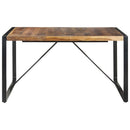 vidaXL paliszander felületű tömör fa étkezőasztal 140 x 140 x 75 cm