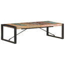 vidaXL tömör újrahasznosított fa dohányzóasztal 140 x 70 x 40 cm