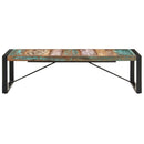 vidaXL tömör újrahasznosított fa dohányzóasztal 140 x 70 x 40 cm