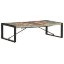 vidaXL tömör újrahasznosított fa dohányzóasztal 140 x 70 x 40 cm