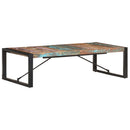 vidaXL tömör újrahasznosított fa dohányzóasztal 140 x 70 x 40 cm