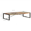 vidaXL tömör újrahasznosított fa dohányzóasztal 180 x 90 x 40 cm