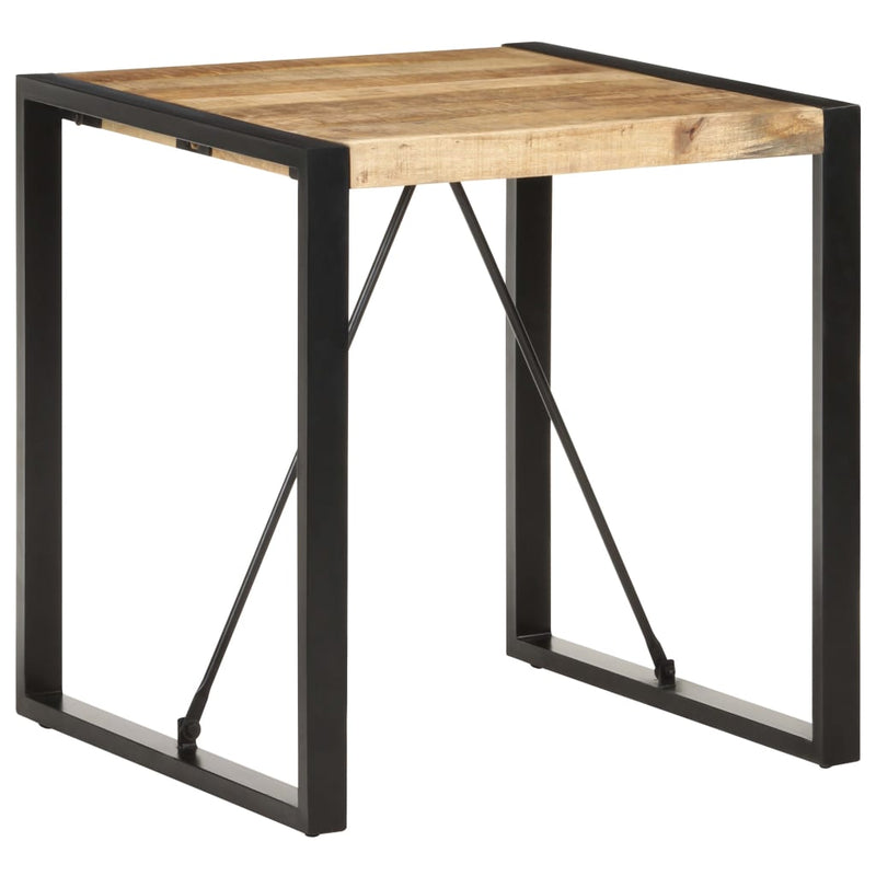 vidaXL tömör nyers mangófa étkezőasztal 70 x 70 x 75 cm