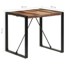 vidaXL tömör fa étkezőasztal 80 x 80 x 75 cm