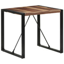 vidaXL tömör fa étkezőasztal 80 x 80 x 75 cm