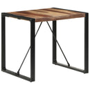 vidaXL tömör fa étkezőasztal 80 x 80 x 75 cm