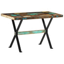 vidaXL tömör újrahasznosított fa étkezőasztal 120 x 60 x 76 cm