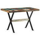 vidaXL tömör újrahasznosított fa étkezőasztal 120 x 60 x 76 cm