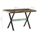 vidaXL tömör újrahasznosított fa étkezőasztal 120 x 60 x 76 cm