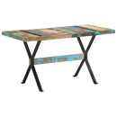 vidaXL tömör újrahasznosított fa étkezőasztal 140 x 70 x 76 cm