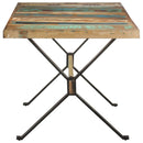 vidaXL tömör újrahasznosított fa étkezőasztal 160 x 80 x 76 cm