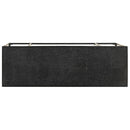 vidaXL fekete tömör akácfa és mangófa tálalóasztal 110 x 35 x 76 cm