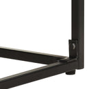 vidaXL fekete tömör akácfa és mangófa tálalóasztal 110 x 35 x 76 cm