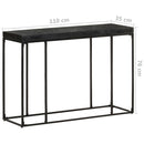 vidaXL fekete tömör akácfa és mangófa tálalóasztal 110 x 35 x 76 cm