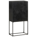 vidaXL fekete tömör akácfa és mangófa tálalószekrény 60 x 30 x 120 cm