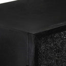 vidaXL fekete tömör akácfa és mangófa tálalószekrény 60 x 30 x 120 cm