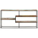 vidaXL tömör újrahasznosított fa tálalószekrény 150 x 30 x 75 cm