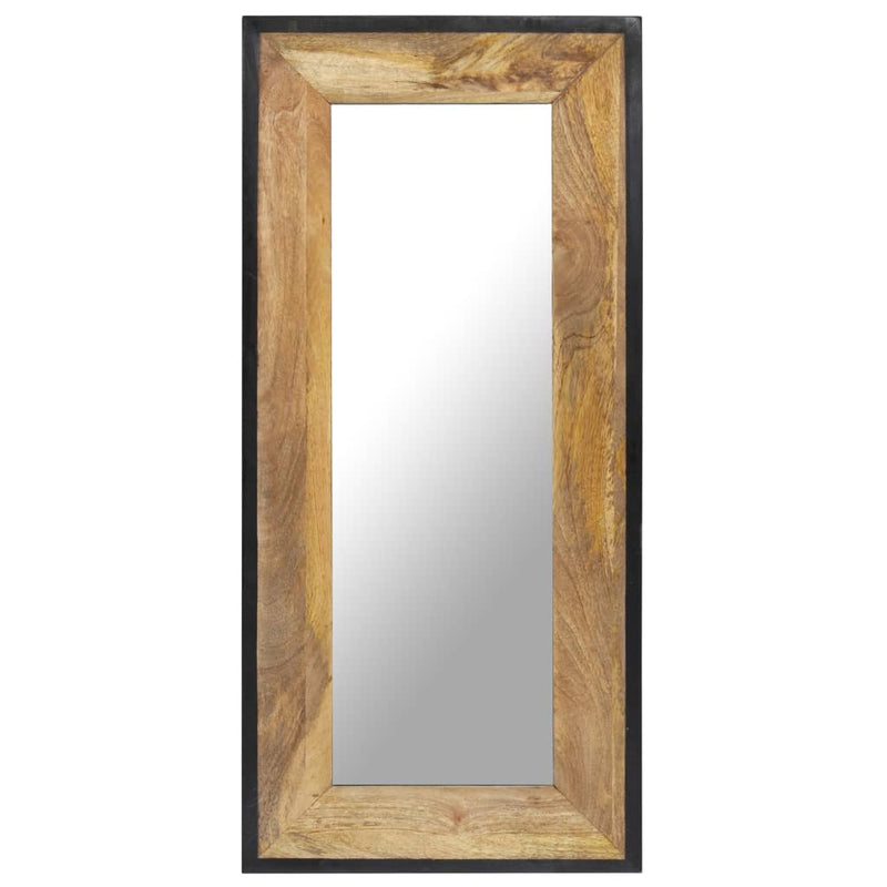 vidaXL tömör mangófa tükör 110 x 50 cm