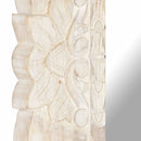 vidaXL fehér tömör mangófa tükör 110 x 50 cm