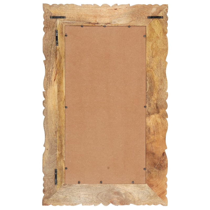 vidaXL tömör mangófa tükör 80 x 50 cm