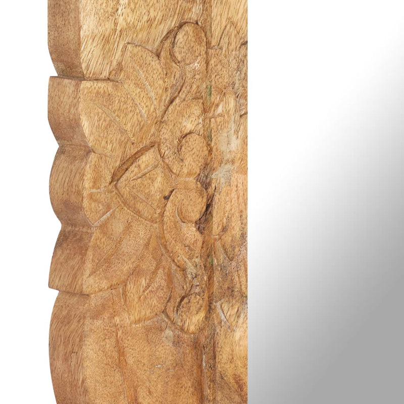 vidaXL tömör mangófa tükör 80 x 50 cm