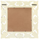 vidaXL kézzel faragott fehér tömör mangófa tükör 50 x 50 cm