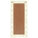 vidaXL kézzel faragott fehér tömör mangófa tükör 110 x 50 cm