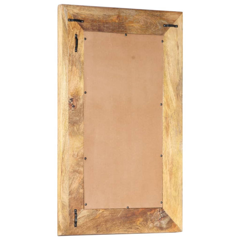 vidaXL kézzel faragott tömör mangófa tükör 80 x 50 x 2,6 cm