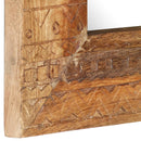 vidaXL kézzel faragott tömör mangófa tükör 50 x 50 x 2,5 cm