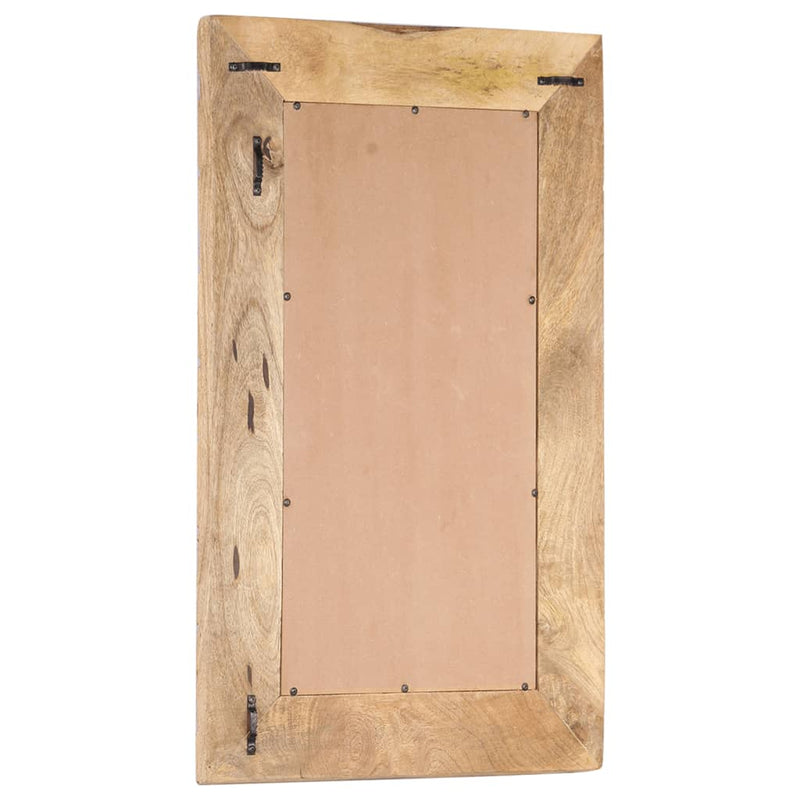 vidaXL kézzel faragott tömör mangófa tükör 80 x 50 x 2,5 cm