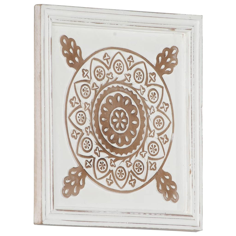 vidaXL 2 db kézzel faragott fali panel MDF 40 x 40 x 1,5 cm