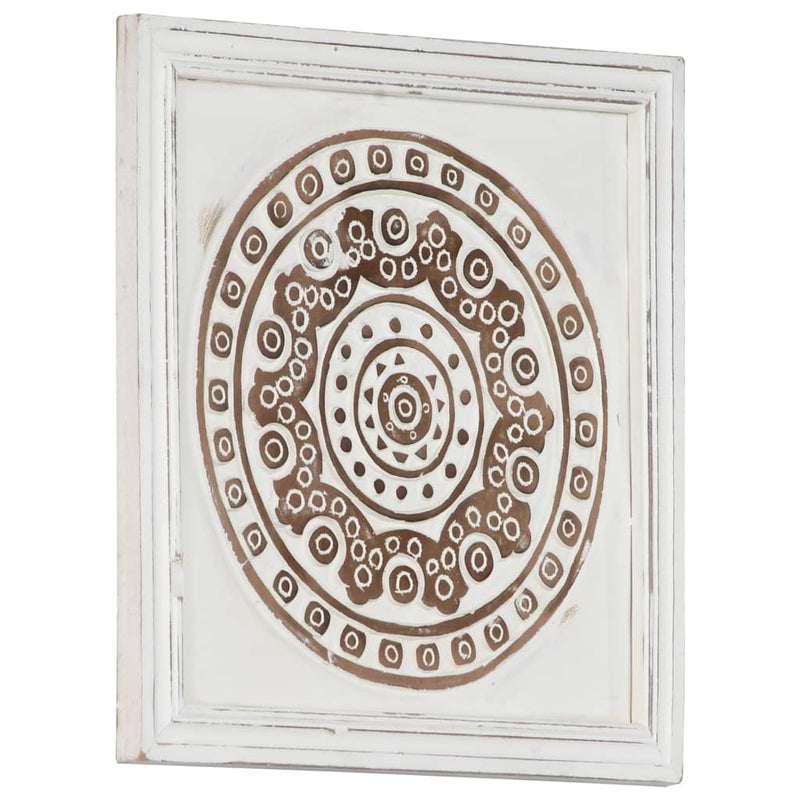 vidaXL 2 db kézzel faragott fali panel MDF 40 x 40 x 1,5 cm