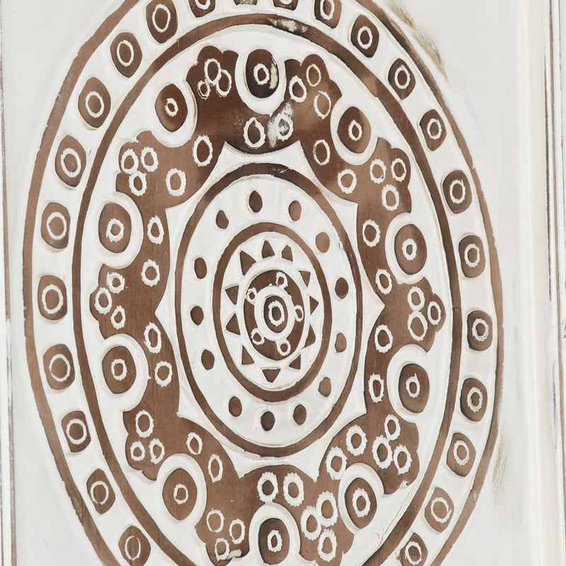 vidaXL 2 db kézzel faragott fali panel MDF 40 x 40 x 1,5 cm