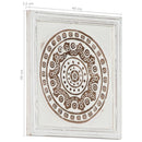 vidaXL 2 db kézzel faragott fali panel MDF 40 x 40 x 1,5 cm