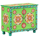 vidaXL kézzel festett többszínű tömör mangófa tálaló 70 x 35 x 60 cm