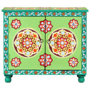 vidaXL kézzel festett többszínű tömör mangófa tálaló 70 x 35 x 60 cm