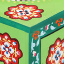 vidaXL kézzel festett többszínű tömör mangófa tálaló 70 x 35 x 60 cm