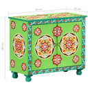 vidaXL kézzel festett többszínű tömör mangófa tálaló 70 x 35 x 60 cm
