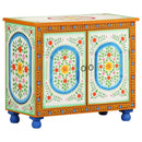 vidaXL kézzel festett tömör mangófa tálalószekrény 70 x 35 x 60 cm