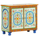 vidaXL kézzel festett tömör mangófa tálalószekrény 70 x 35 x 60 cm