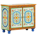 vidaXL kézzel festett tömör mangófa tálalószekrény 70 x 35 x 60 cm