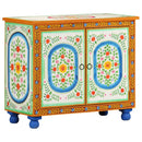 vidaXL kézzel festett tömör mangófa tálalószekrény 70 x 35 x 60 cm
