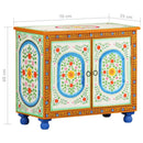 vidaXL kézzel festett tömör mangófa tálalószekrény 70 x 35 x 60 cm