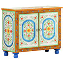 vidaXL kézzel festett tömör mangófa tálalószekrény 70 x 35 x 60 cm
