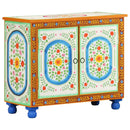 vidaXL kézzel festett tömör mangófa tálalószekrény 70 x 35 x 60 cm